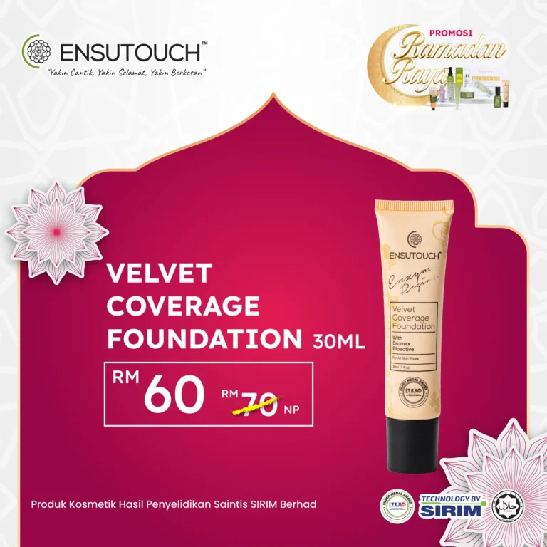 Ensutouch Velvet Coverage Foundation Promo Ramadan Raya